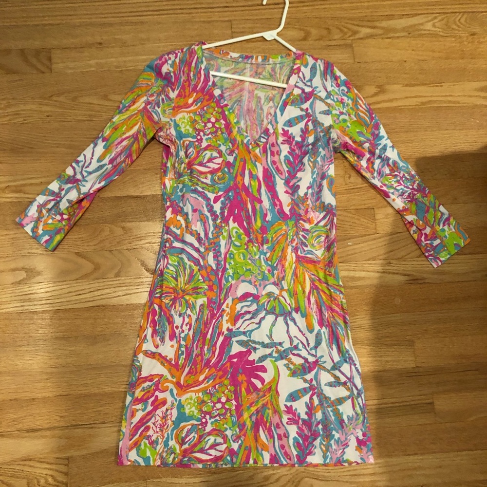 Lilly Pulitzer Palmetto V Neck T Shirt Dress
